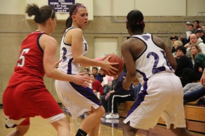 Lady Eagles take down Chargers 56-47