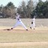 Levi Ericson (33), who played high school ball at La Salle-Peru Township High School, delivers a pitch against Highland Community College on April 2. Ericson is batting .295 and has a 3-1 record when pitching for the Eagles.