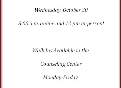 October brings Spring…Spring registration that is!