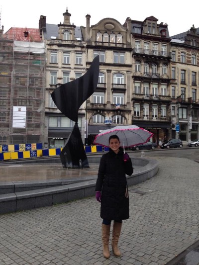 Former student visits Belgium