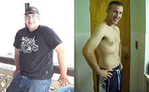 This is my before and after shot. In photo to the left I weighed 282 pounds. A year and a half later, by using the principles in this column, I managed to lose 97 pounds putting me comfortably at 175 pounds.