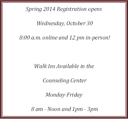 October brings Spring…Spring registration that is!