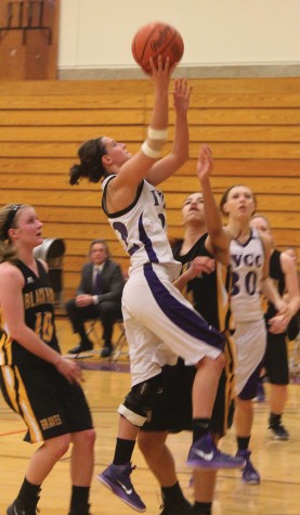 Mia Porter goes for the layup in the Lady Eagles game vs Black Hawk.