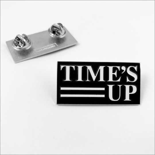 Times Up pin