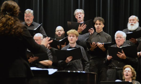 Community members and students give voice to the IVCC Choir, which headlines two public concerts each year. Adults interested in honing their vocal talents are invited to join the weekly rehearsals and performance, which this spring will be April 29. 
