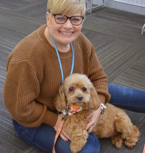 Ruby and Julie Condie, Ruby's owner. 