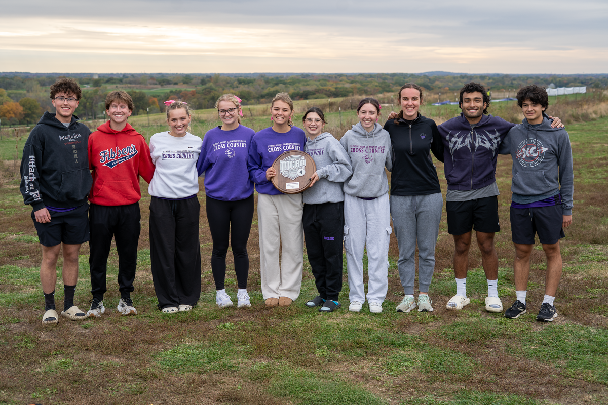 Cross Country includes (from left) Vance Redlich, Kevin Rynke, Addyson Miller, Claire Durdan, Kailey Goetsch, Tatiana Serna, Meghann Ostler, Sophia Woods, Ayden Barajas, and Oliver Ruvalcaba.